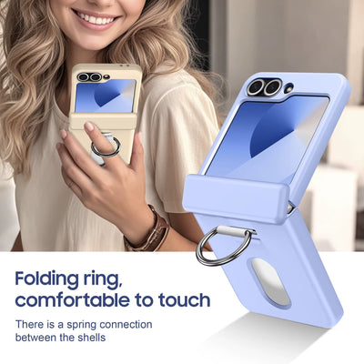 Galaxy Z Flip Series Vault Shield Card Holder Ring Case