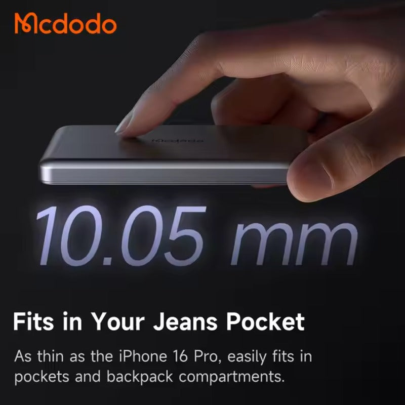 MCDODO UltraSlim 20W Magnetic Alloy Power Bank 5000mAh