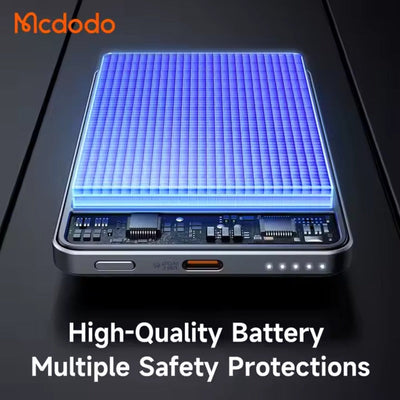 MCDODO UltraSlim 20W Magnetic Alloy Power Bank 5000mAh