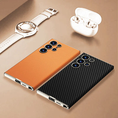 Supreme Elegance Electroplated Leather Case - Samsung