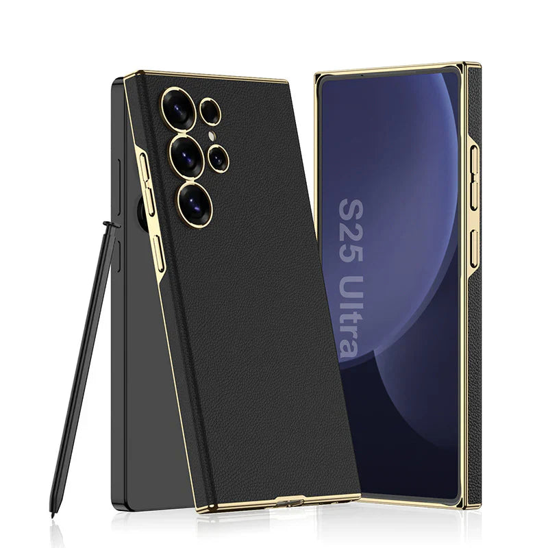 Supreme Elegance Electroplated Leather Case - Samsung