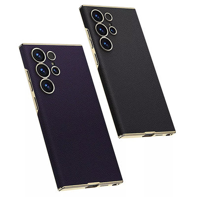 Supreme Elegance Electroplated Leather Case - Samsung