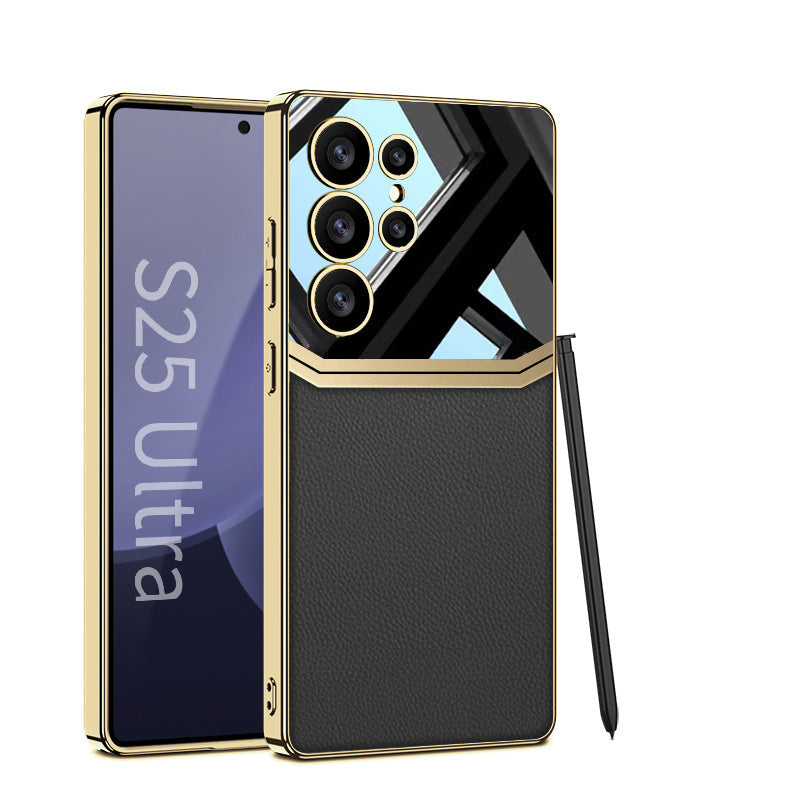 Royal Touch Electroplated Leather Case - Samsung