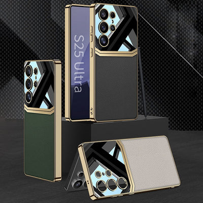 Royal Touch Electroplated Leather Case - Samsung