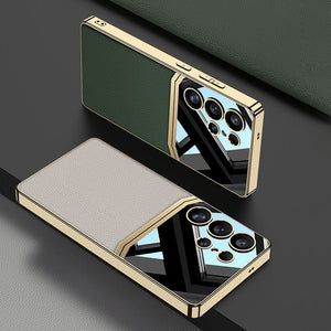 Royal Touch Electroplated Leather Case - Samsung