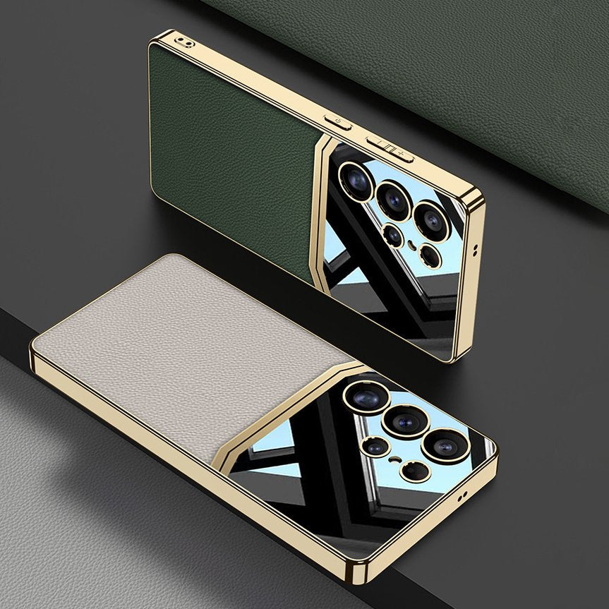 Royal Touch Electroplated Leather Case - Samsung