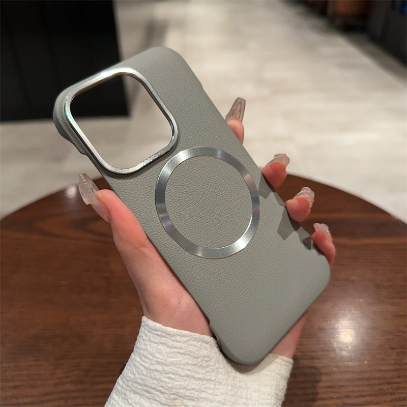 Luxury Ring MagSafe Leather Case - iPhone
