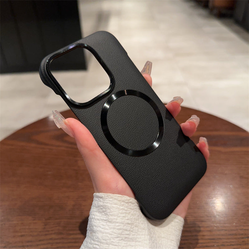Luxury Ring MagSafe Leather Case - iPhone