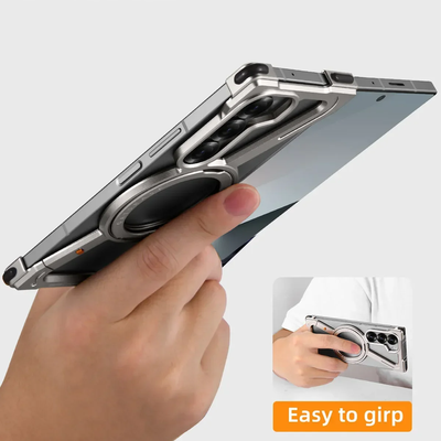 Galaxy Z Fold Series Corner Guard Titanium Magnetic Case