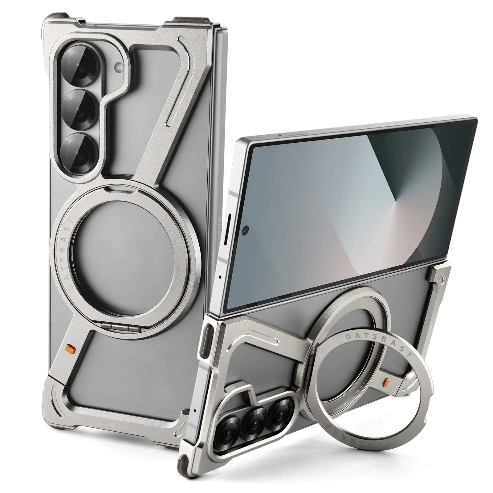 Galaxy Z Fold Series Corner Guard Titanium Magnetic Case