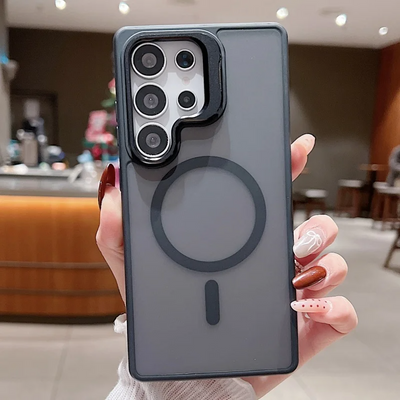 Supreme Feel Magnetic Lens Lock Kickstand Case - Samsung