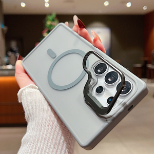 Supreme Feel Magnetic Lens Lock Kickstand Case - Samsung