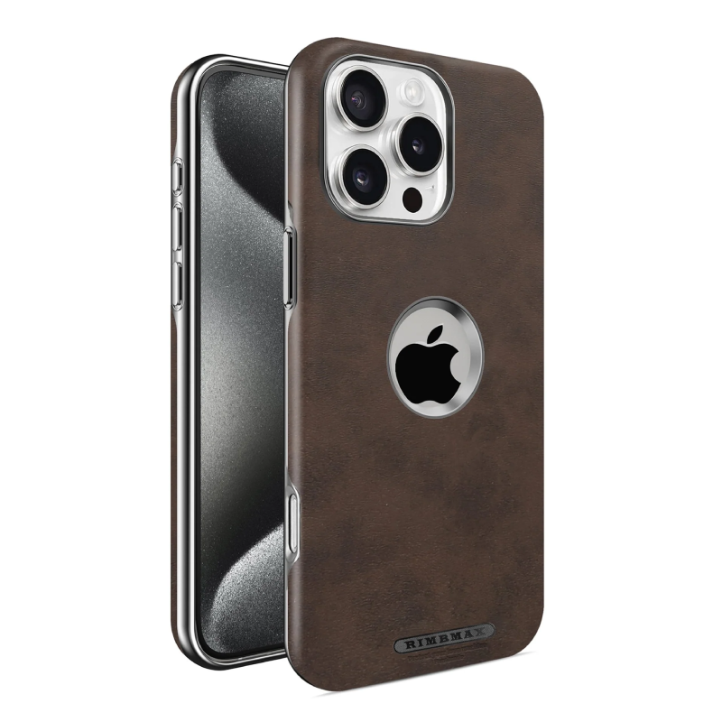 Premium Leather Logo Cut Magsafe Case - iPhone