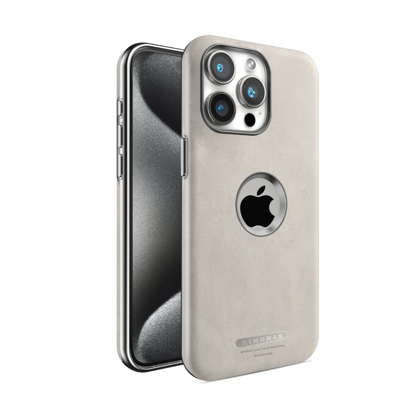 Premium Leather Logo Cut Magsafe Case - iPhone