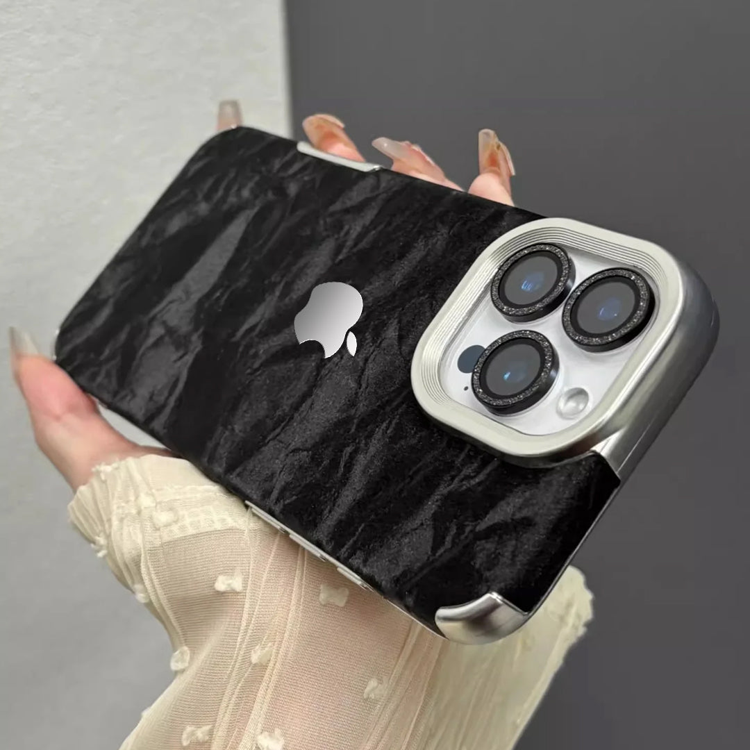 iPhone 16 Series Silky Snowy Mountain Leather Case