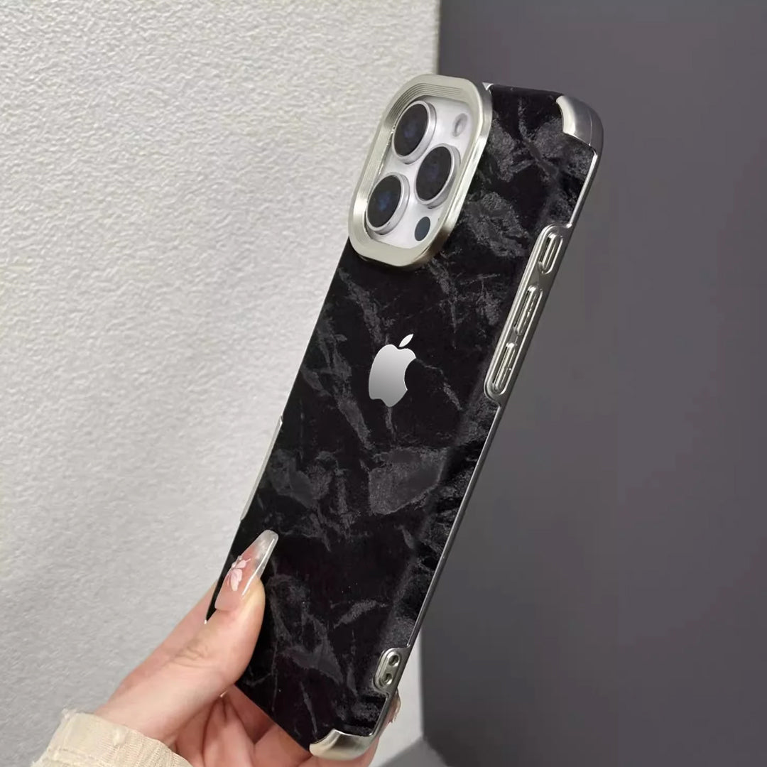 iPhone 16 Series Silky Snowy Mountain Leather Case