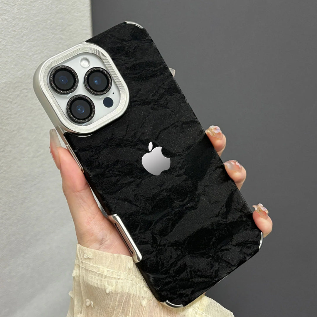 iPhone 16 Series Silky Snowy Mountain Leather Case