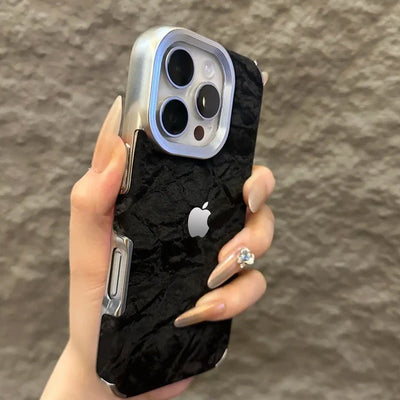 iPhone 16 Series Silky Snowy Mountain Leather Case