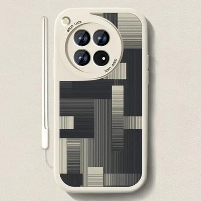 OnePlus 12R Classic Pattern Leather Case
