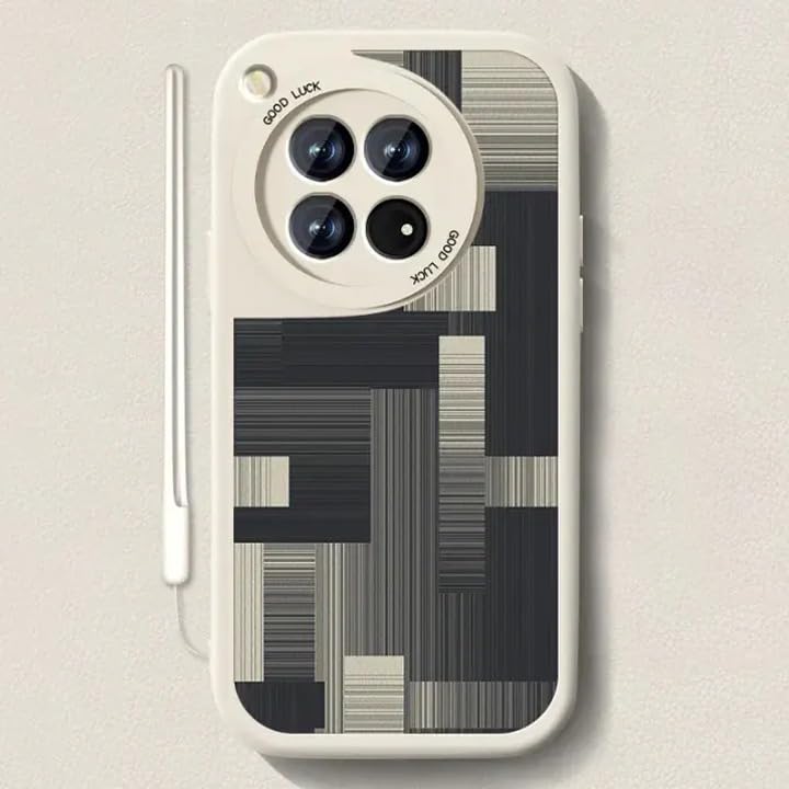 OnePlus 12R Classic Pattern Leather Case