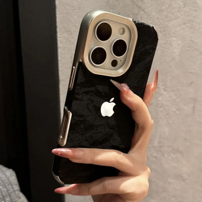 iPhone 16 Series Silky Snowy Mountain Leather Case