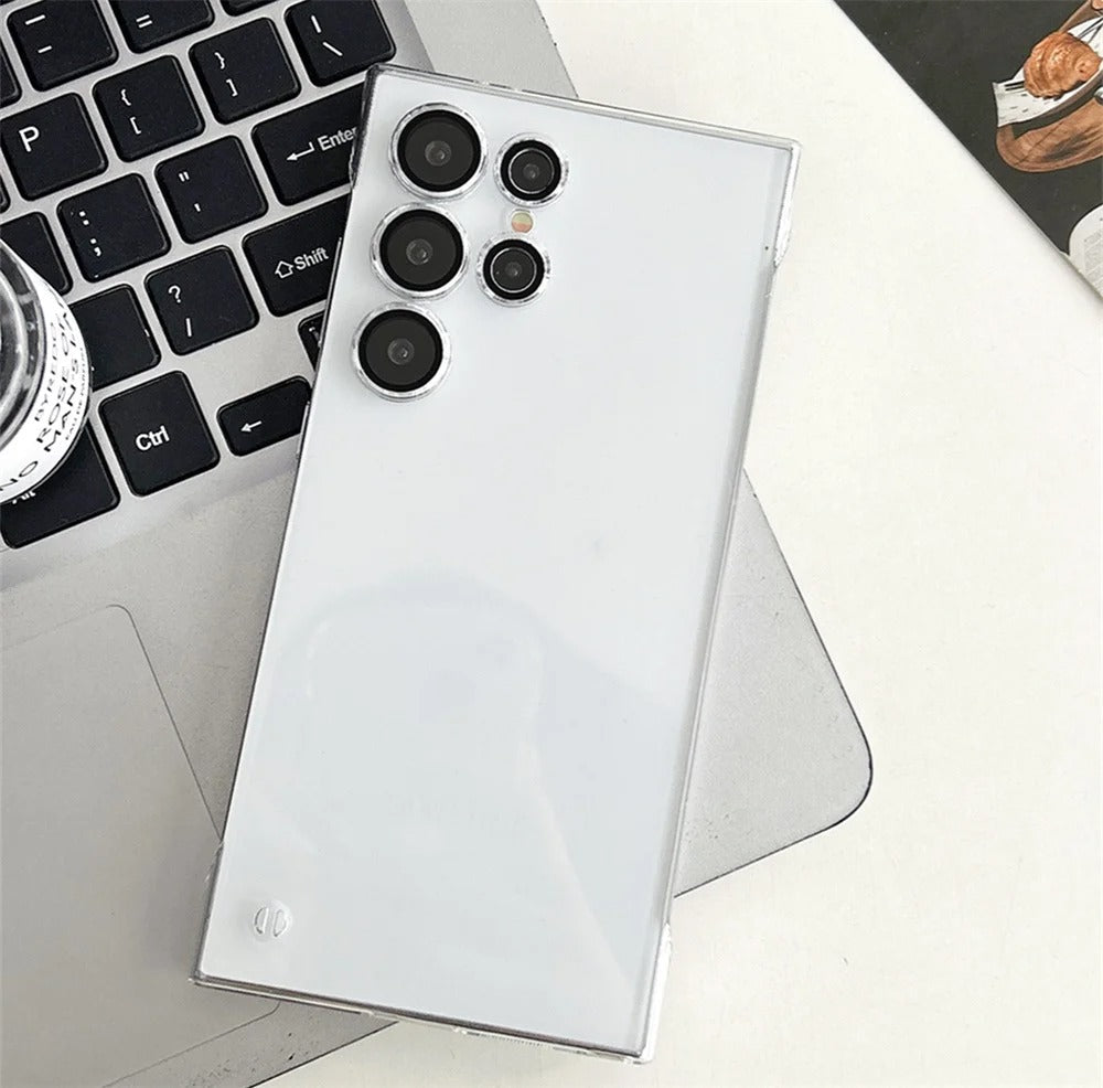 Galaxy S25 Series Frosted Matte Borderless Translucent Case