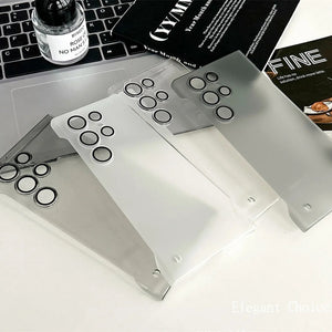 Galaxy S25 Series Frosted Matte Borderless Translucent Case
