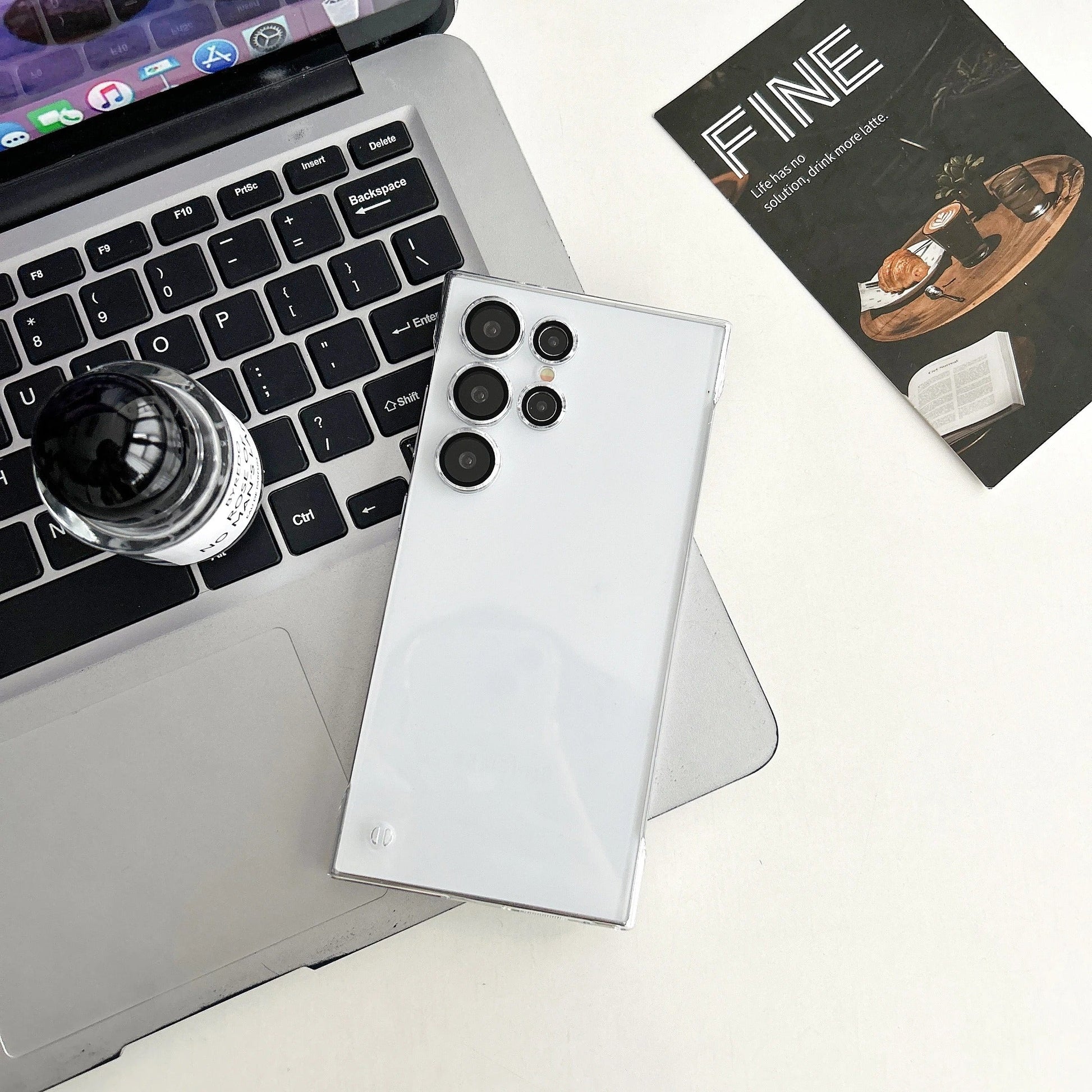 Galaxy S25 Series Frosted Matte Borderless Translucent Case
