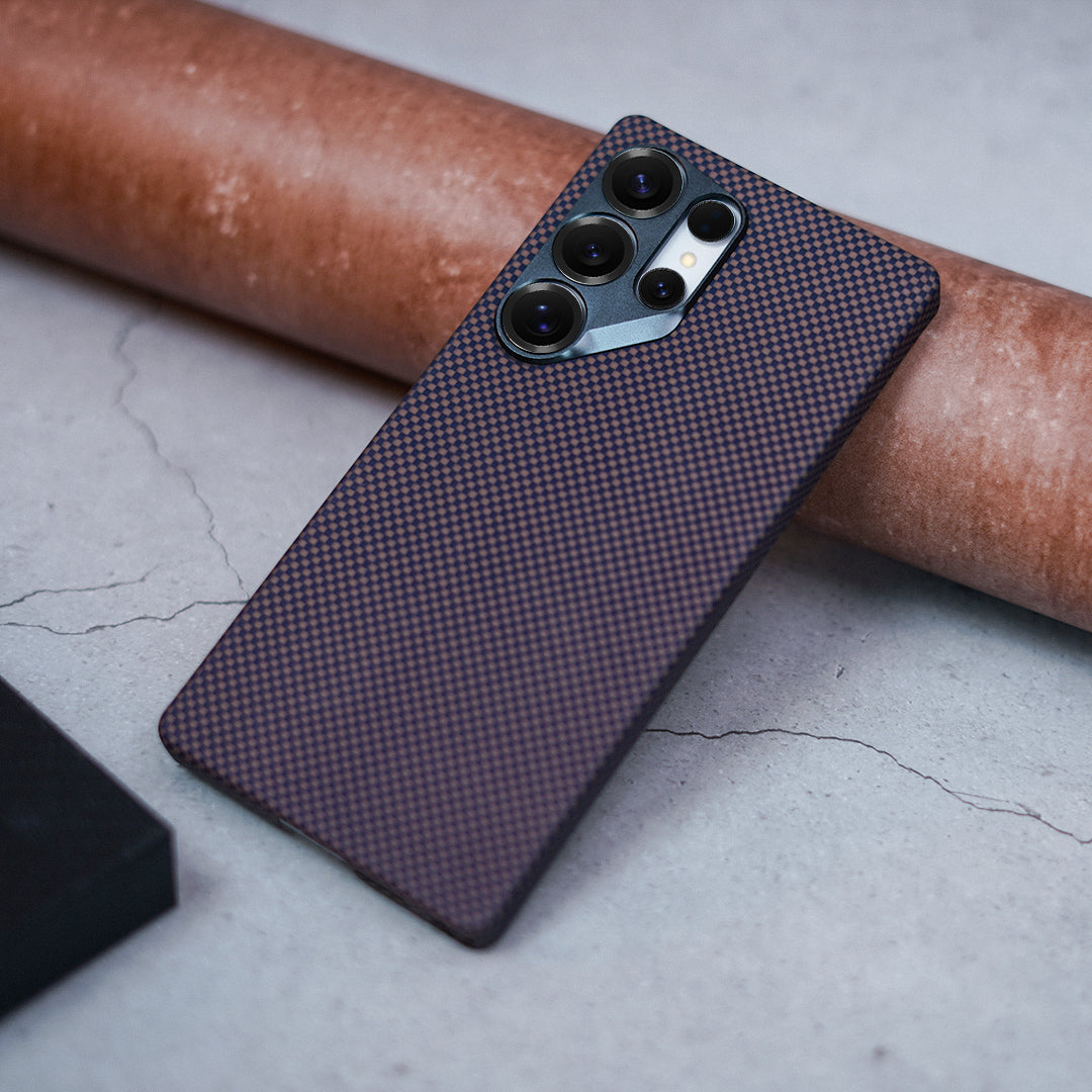 Galaxy S25 Series Grid Lock Aramid Carbon Fiber Case