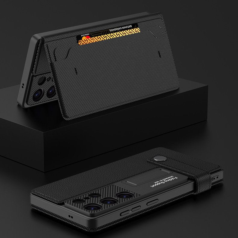 Regal Touch Flip Leather Bracket Case - Samsung