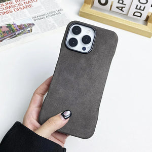 Genuine Suede Leather Magsafe Case - iPhone