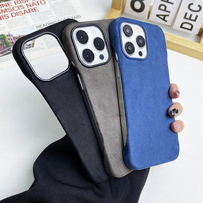 Genuine Suede Leather Magsafe Case - iPhone
