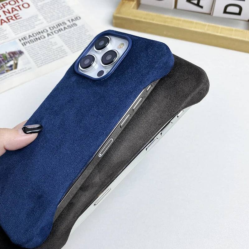 Genuine Suede Leather Magsafe Case - iPhone