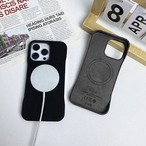 Genuine Suede Leather Magsafe Case - iPhone