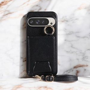 Elegance Crossbody Leather Wallet Case - Google