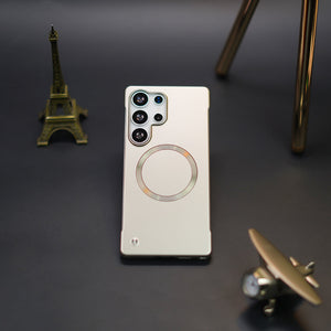 Elegant Metal Paint Borderless Magsafe Case - Samsung