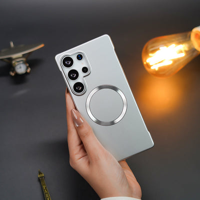 Elegant Metal Paint Borderless Magsafe Case - Samsung