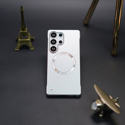 Elegant Metal Paint Borderless Magsafe Case - Samsung