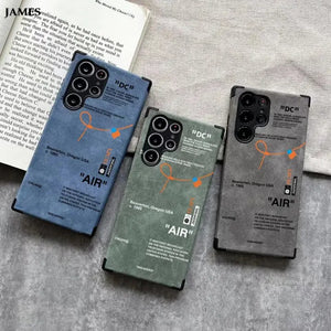 Galaxy S25 Series Sneaker Label Leather Edge Case