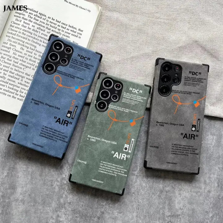 Galaxy S25 Series Sneaker Label Leather Edge Case
