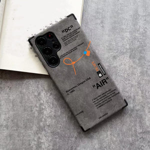 Galaxy S25 Series Sneaker Label Leather Edge Case