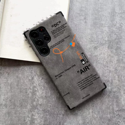 Galaxy S25 Series Sneaker Label Leather Edge Case