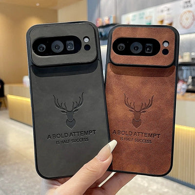Deer Embossed PU Leather Case - Google