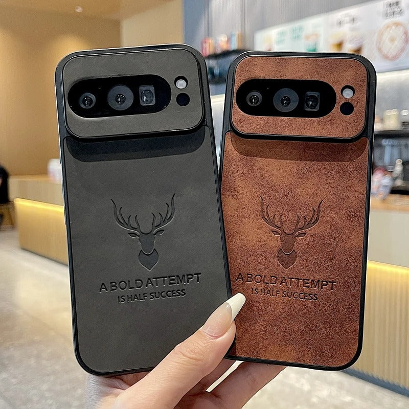 Deer Embossed PU Leather Case - Google