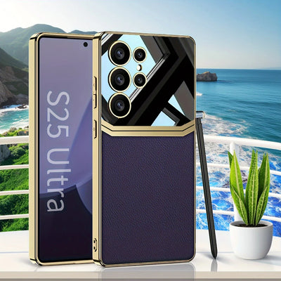 Royal Touch Electroplated Leather Case - Samsung
