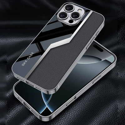 Quilted Classic Plain Leather Craft Case - iPhone