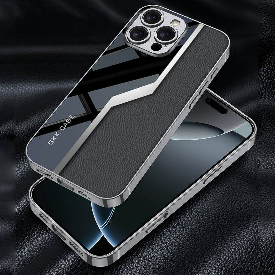 Quilted Classic Plain Leather Craft Case - iPhone
