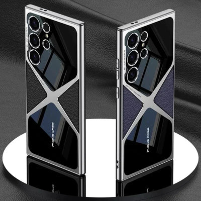 Galaxy S25 Series Polished Guard Business Leather Case