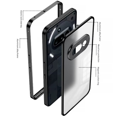 Aluminium Alloy Metal Frame Glass Case - Nothing