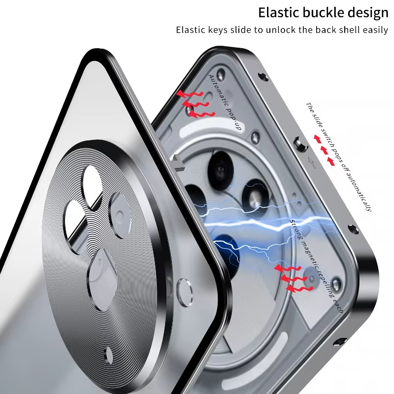 Aluminium Alloy Metal Frame Glass Case - Nothing